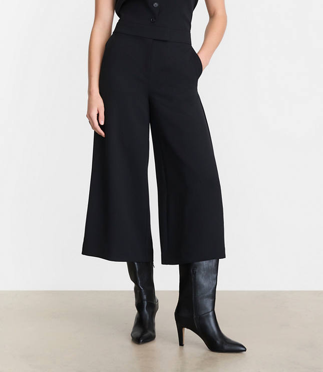 LOFT Versa Crepe Drape Culottes