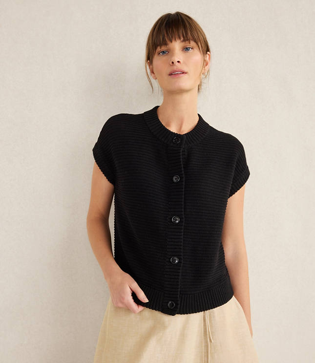 Loft Haven Well Within Organic Cotton Linen Short Sleeve Vest