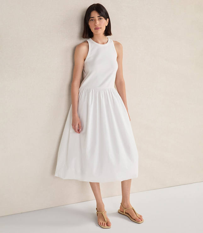 Loft Haven Well Within Organic Cotton Drop Waist Bubble Dress