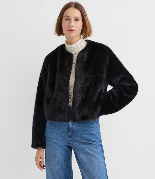 Modern Faux Fur Jacket