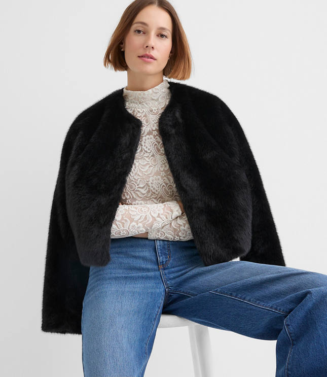 Modern Faux Fur Jacket