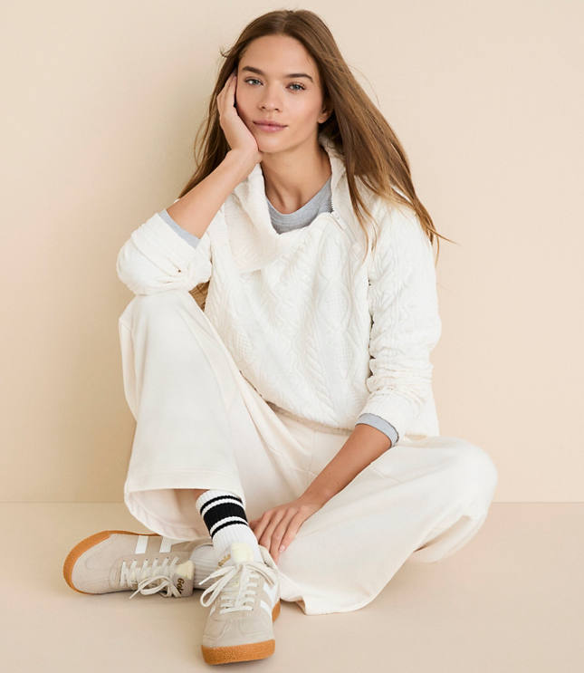 Lou & Grey Alpine Zip Tunic Top