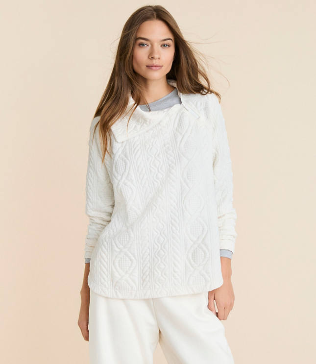 Lou & Grey Alpine Zip Tunic Top