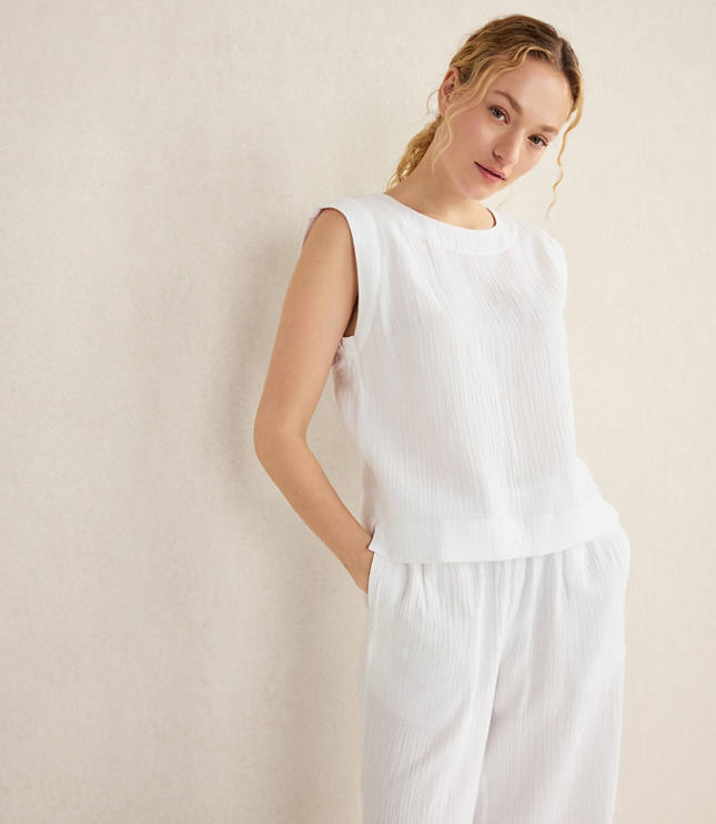 Haven Well Within Organic Cotton Gauze Tank Top carousel Product Image 1