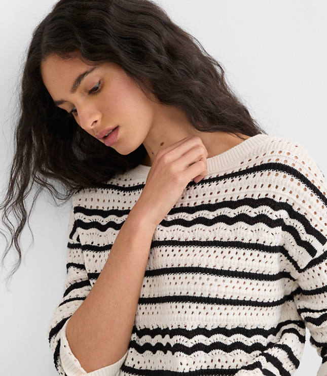 Stitchy Boatneck Sweater