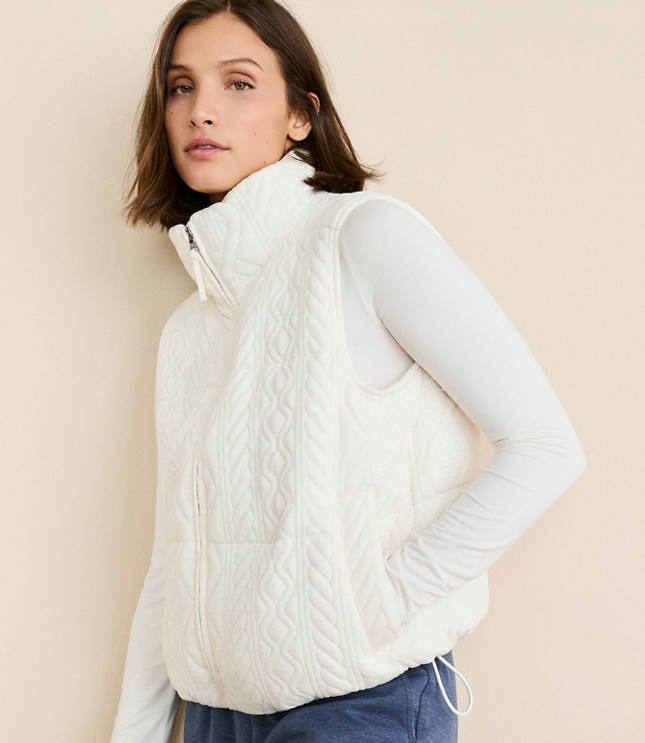 Lou & Grey Alpine Textured Puffer Vest