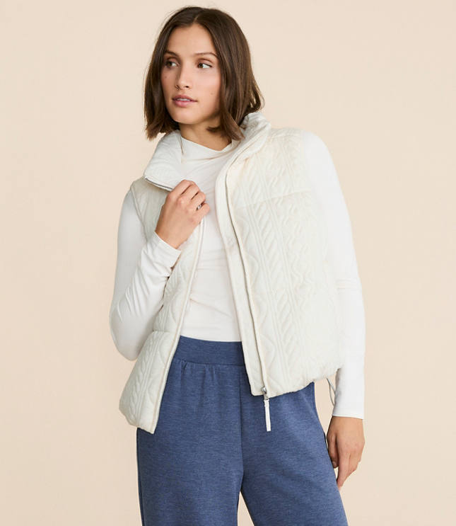 Lou & Grey Alpine Textured Puffer Vest