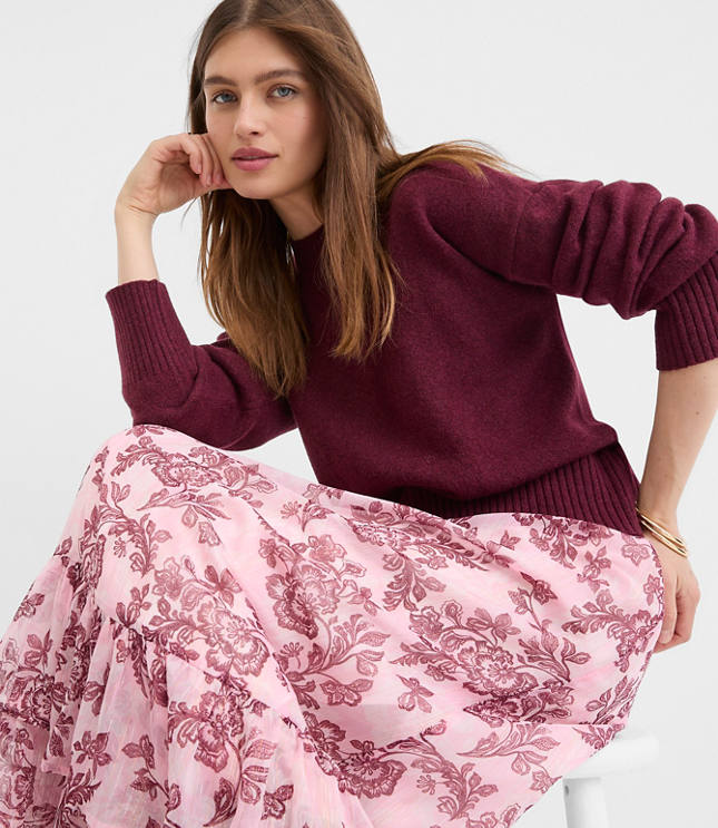 Shimmer Geo Tiered Maxi Skirt