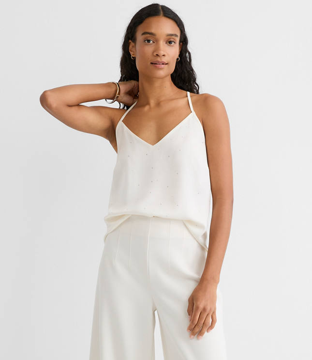 Petite Velvet Strappy Cami