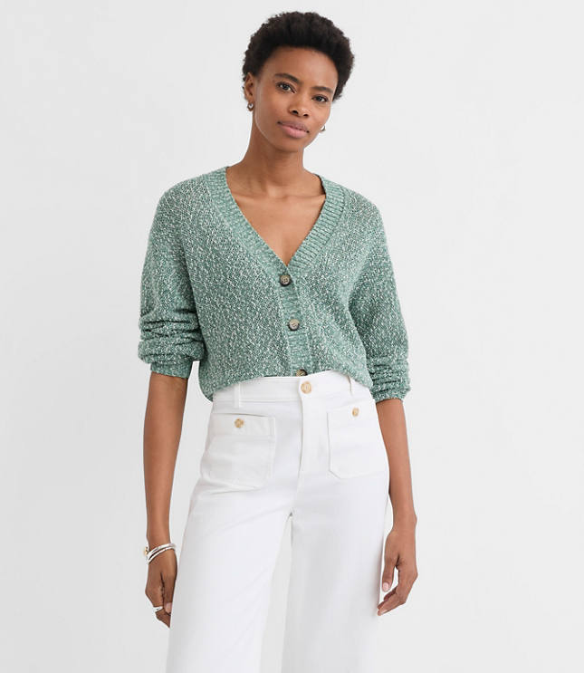 Marled V-Neck Cardigan