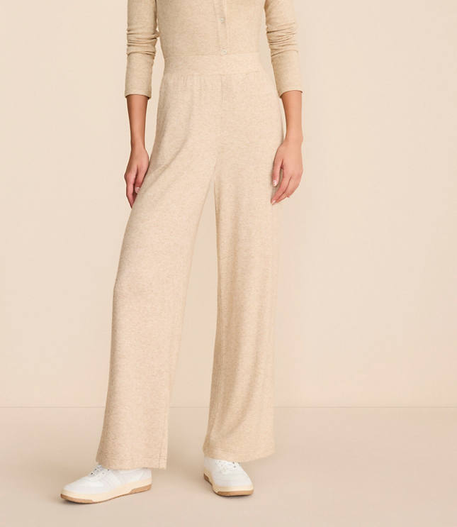 Petite Lou & Grey Cozy Sweater Knit Wide Leg Pants