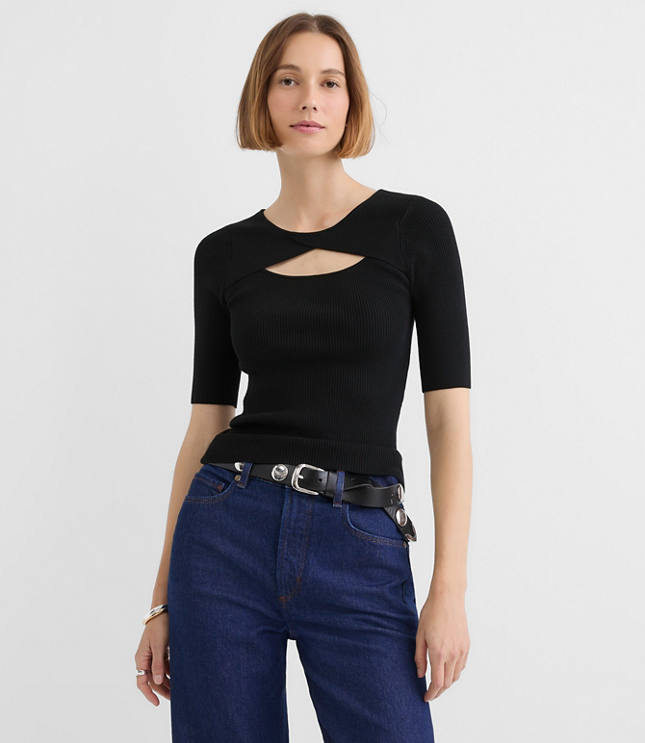 Cutout Sweater Top