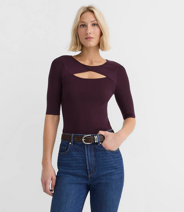 Cutout Sweater Top