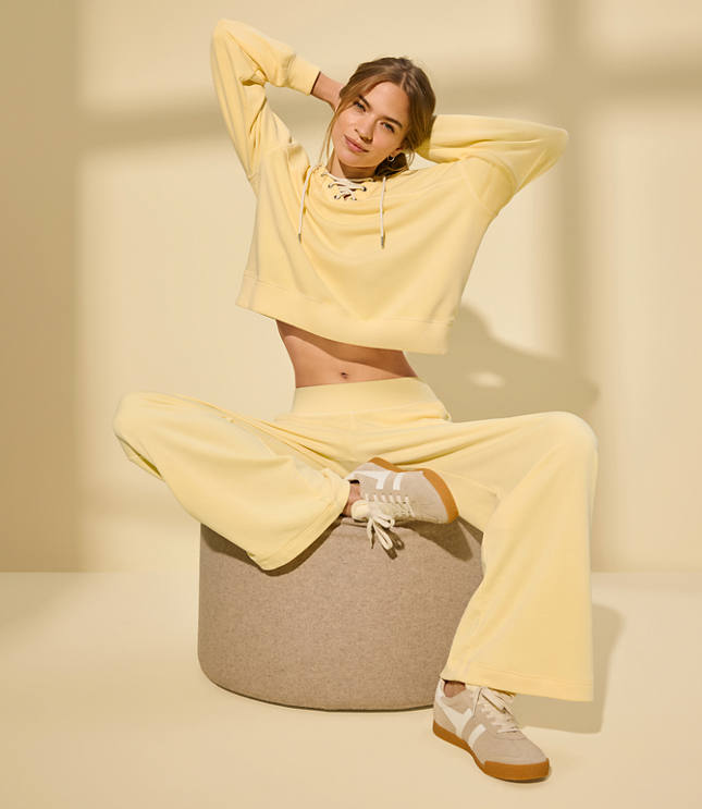 Lou & Grey Terrysoft Lace Up Hoodie