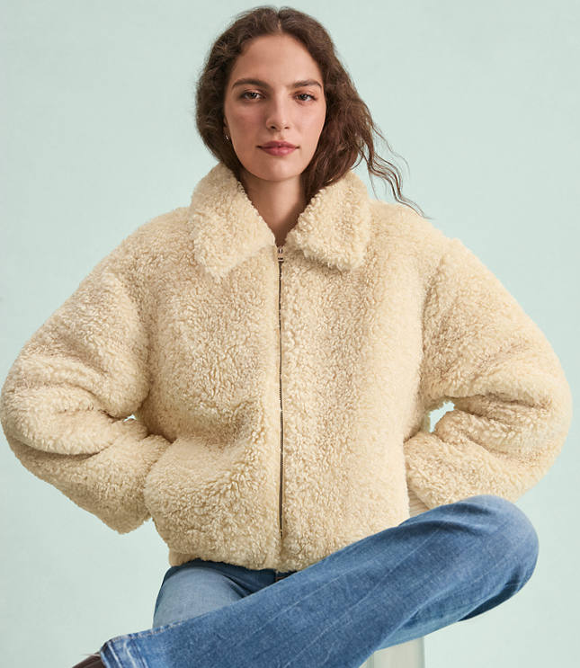 Petite Modern Faux Fur Jacket