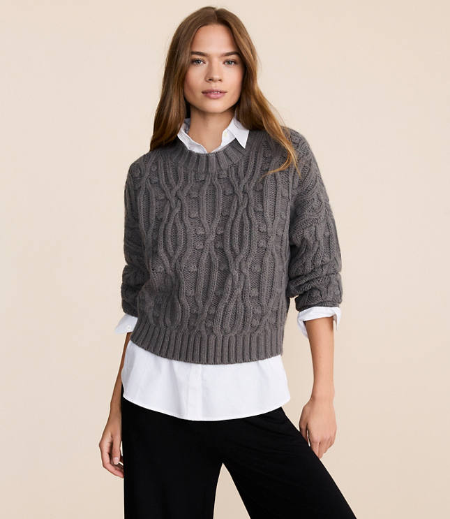 Lou & Grey Chunky Cable Sweater