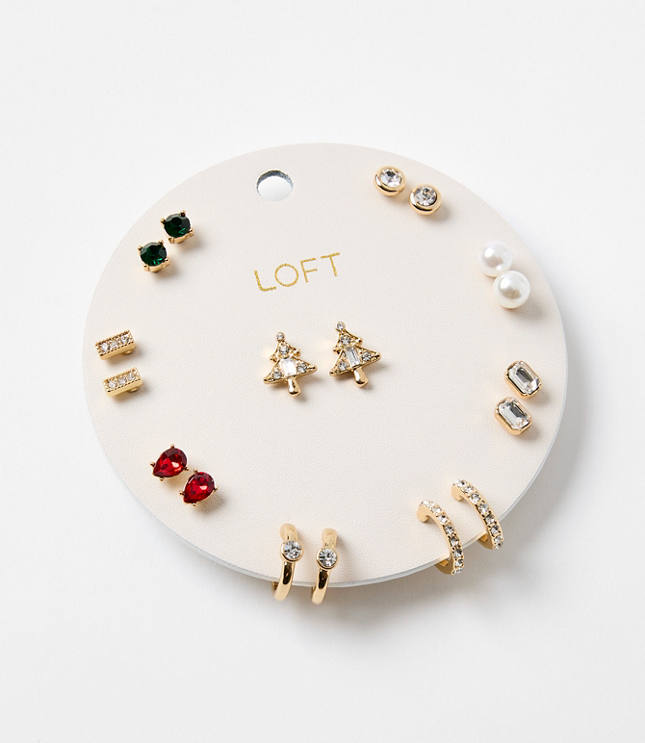 Holiday Tree Stud Earring Set