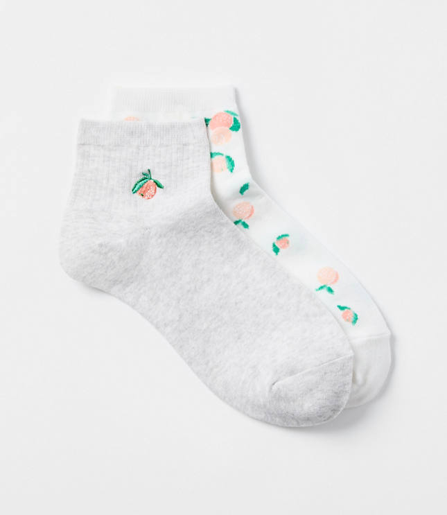 Peach Ankle Sock Set