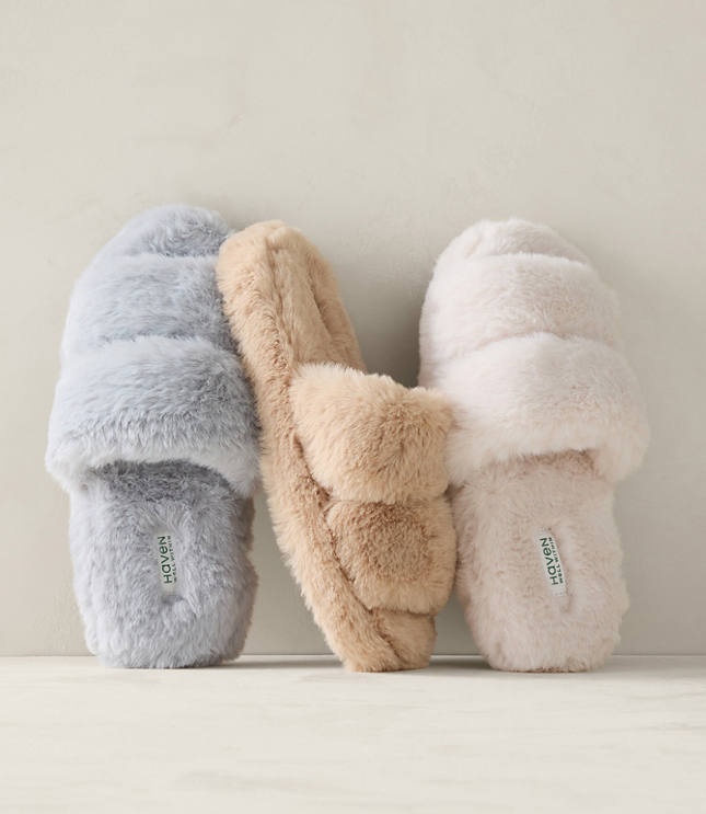 Slipper Socks Loft Faux Fur Slippers Loft Faux Fur Slippers Top