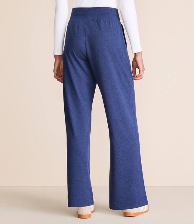 Petite Lou & Grey Heathered Brushedsoft Wide Leg Pants