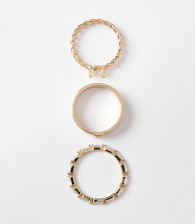 Sparkle Stackable Ring Set