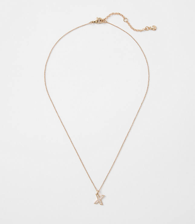 Pave Initial Necklace