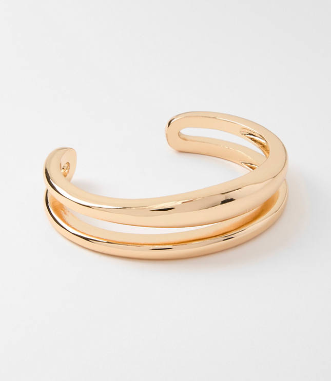 Rounded Open Cuff Bracelet