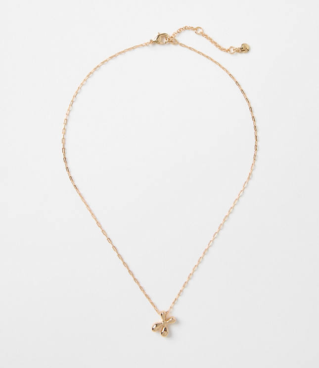 Bubble Letter Initial Necklace