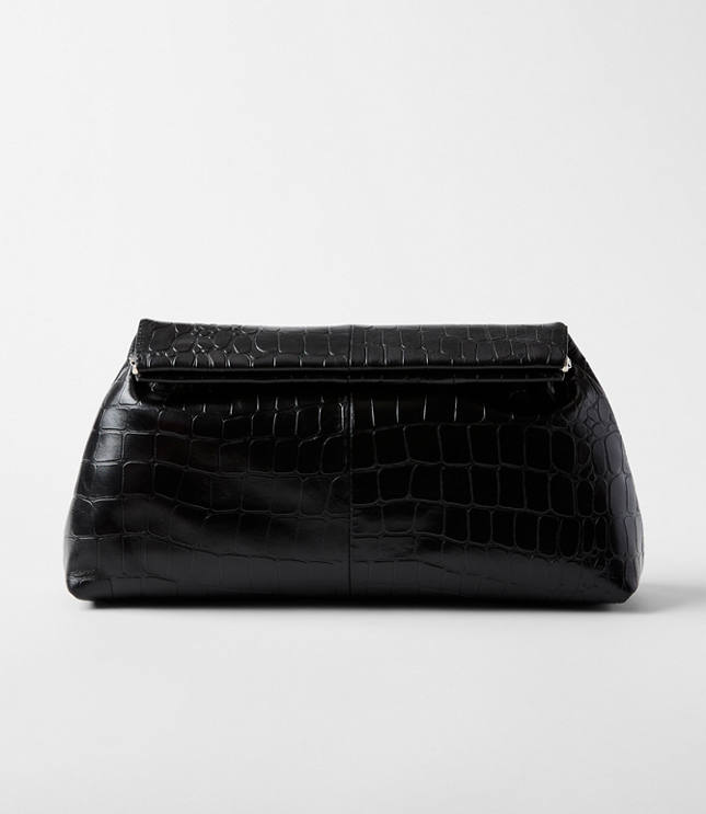 LOFT Versa Oversized Embossed Clutch Bag