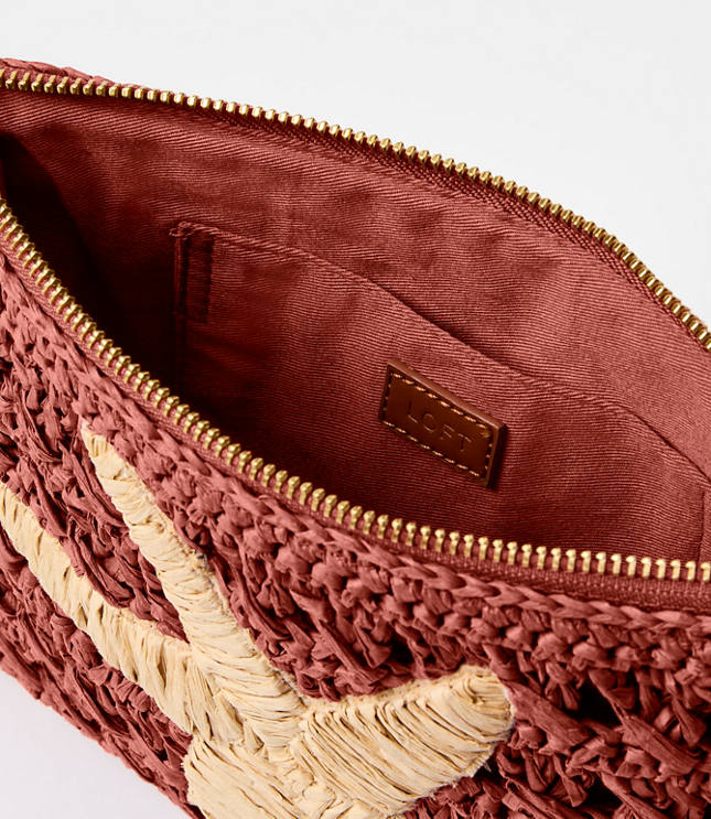 LOFT Beach Starfish Straw Pouch