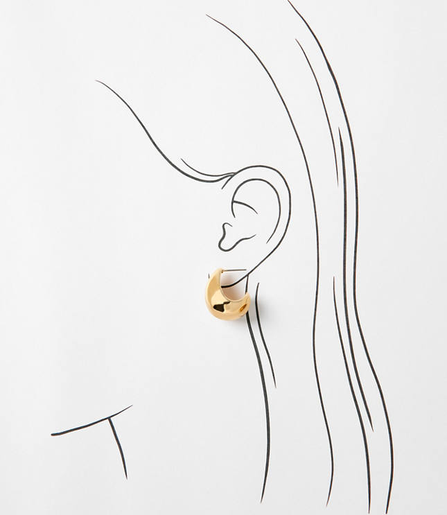 Chunky Teardrop Stud Earrings