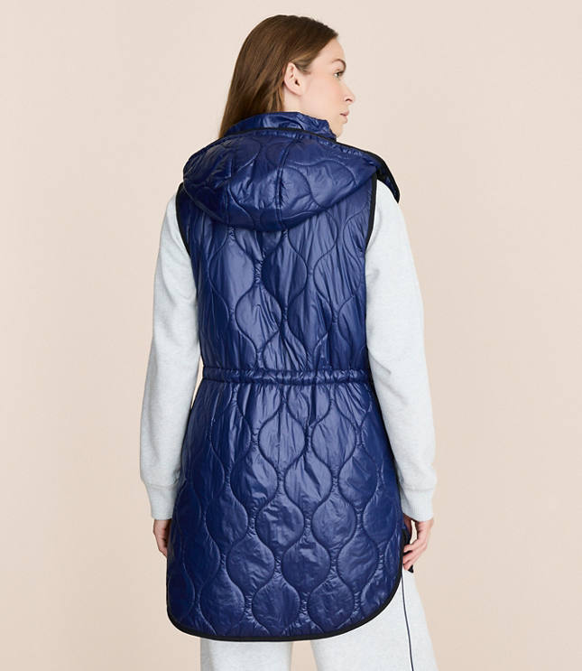 Petite Lou & Grey Quilted Hooded Puffer Vest