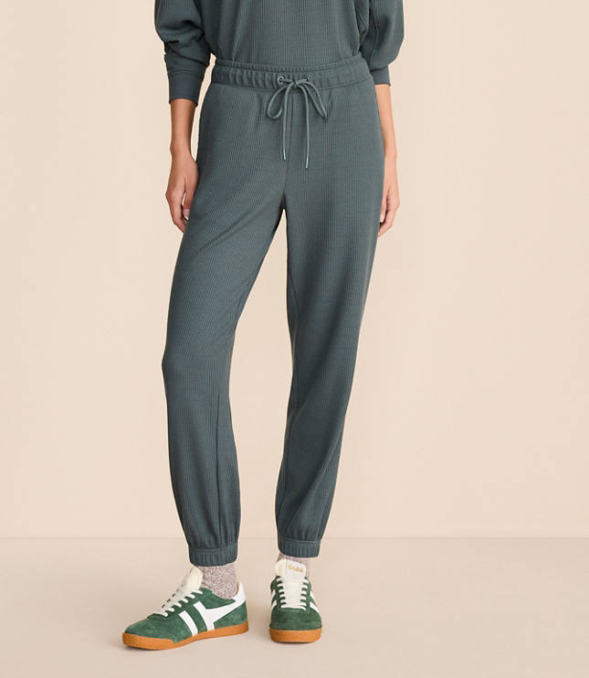 Petite Lou & Grey Upstate Waffle Joggers