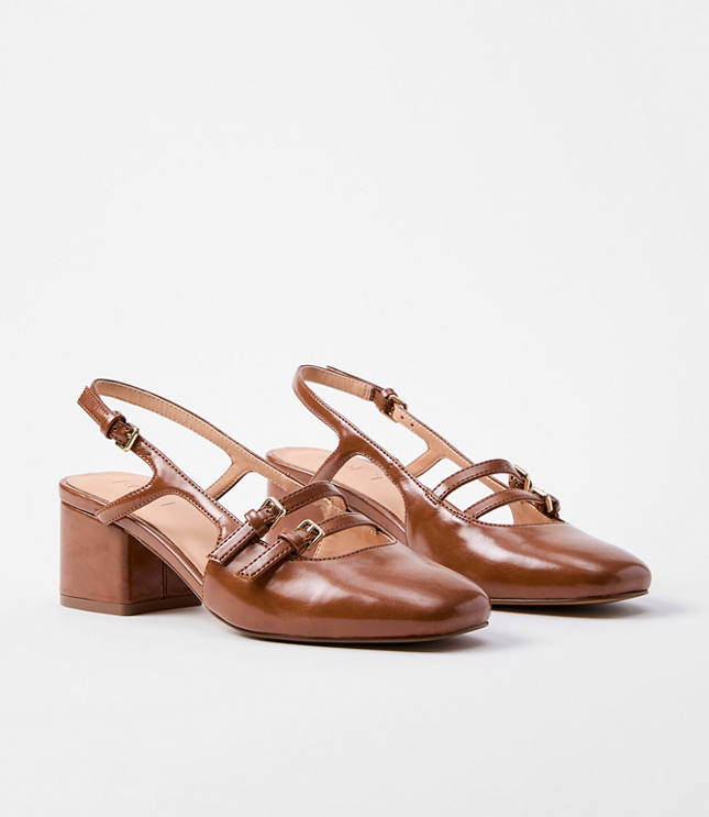 Mary Jane Slingback Heels