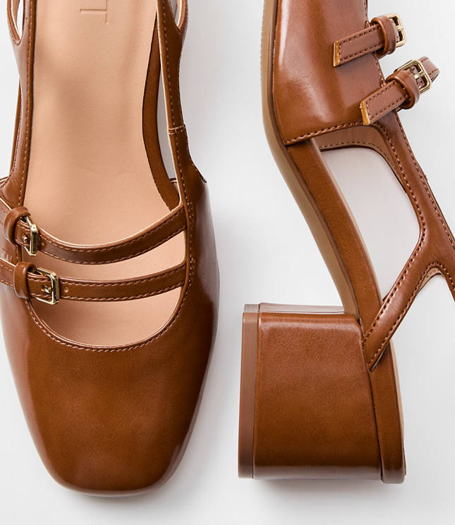 Mary Jane Slingback Heels