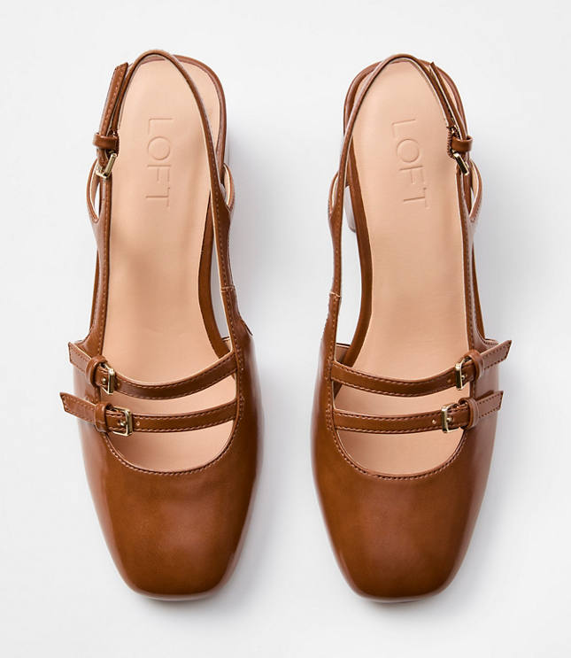 Mary Jane Slingback Heels