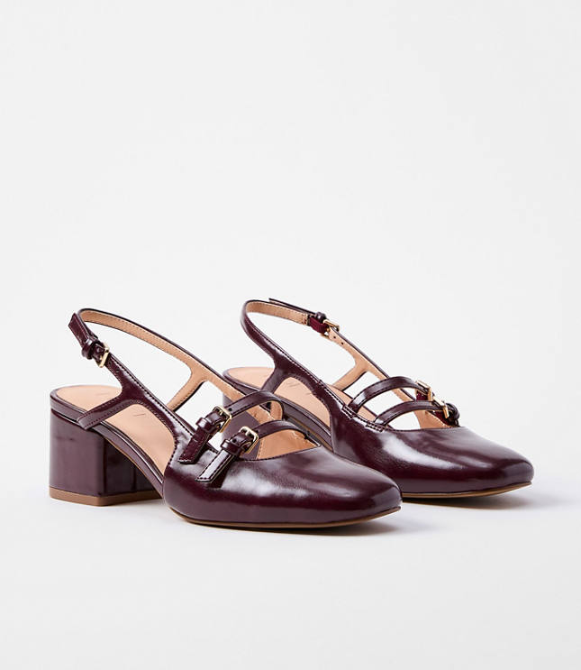 Mary Jane Slingback Heels
