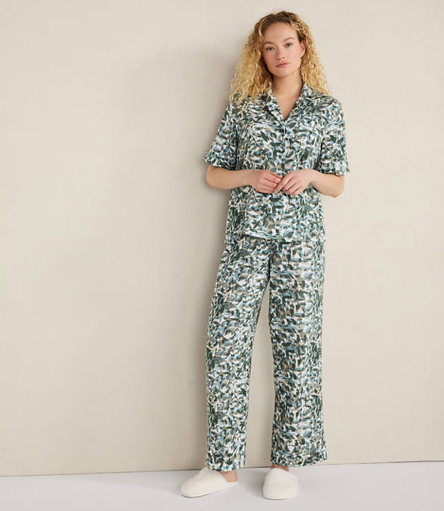 Haven Well Within Organic Cotton Gauze Floral Pajama Pants