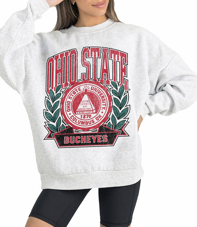 Gameday Couture Ohio State Buckeyes Heritage Fleece Crew Neck Pullover