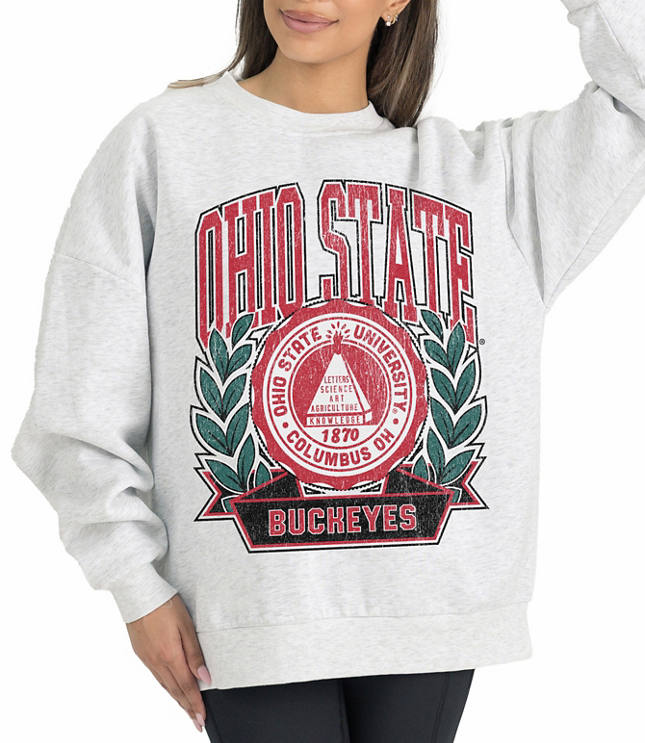 Gameday Couture Ohio State Buckeyes Heritage Fleece Crew Neck Pullover