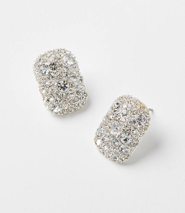 Oversized Crystal Stud Earrings
