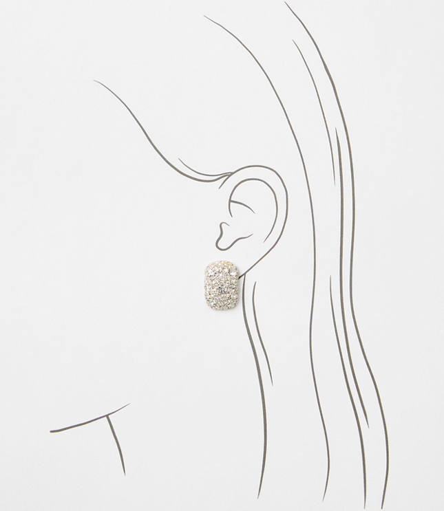 Oversized Crystal Stud Earrings