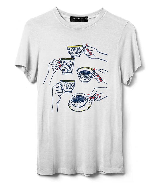 Junk Food Tea Party Vintage Tissue Tee