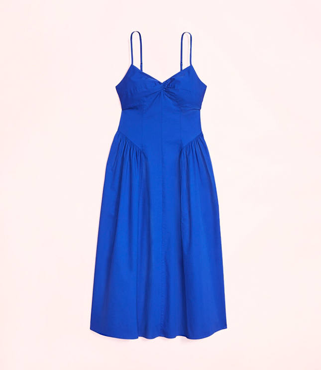 Lately Strappy Back Midi Pocket Dress