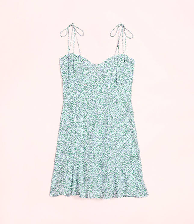 Lately Dotted Tie Strap Mini Dress