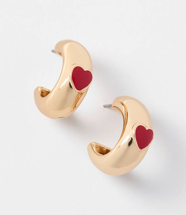 Heart Hoop Earrings