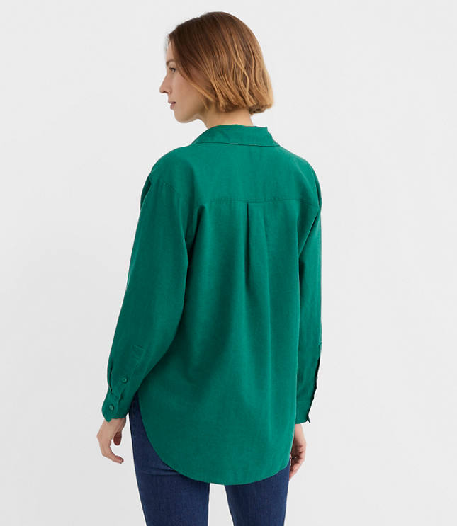 Linen Cotton Everyday Oversized Pocket Shirt