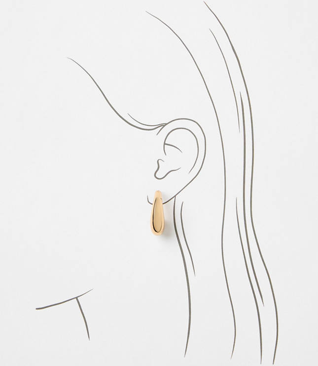 Teardrop Hoop Earrings