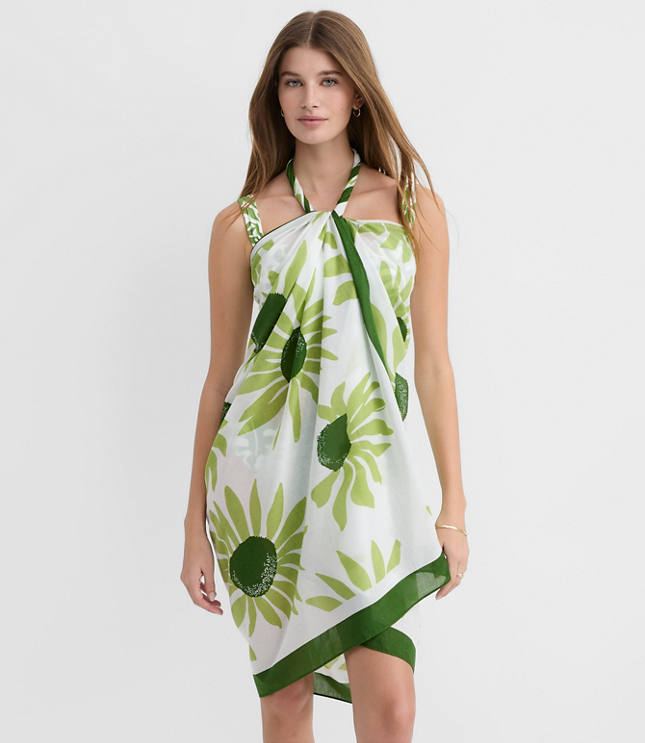 LOFT Beach Floral Sarong
