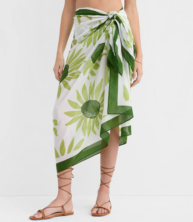 LOFT Beach Floral Sarong